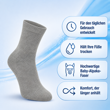 Alpaka-Trail-Knöchelsocken