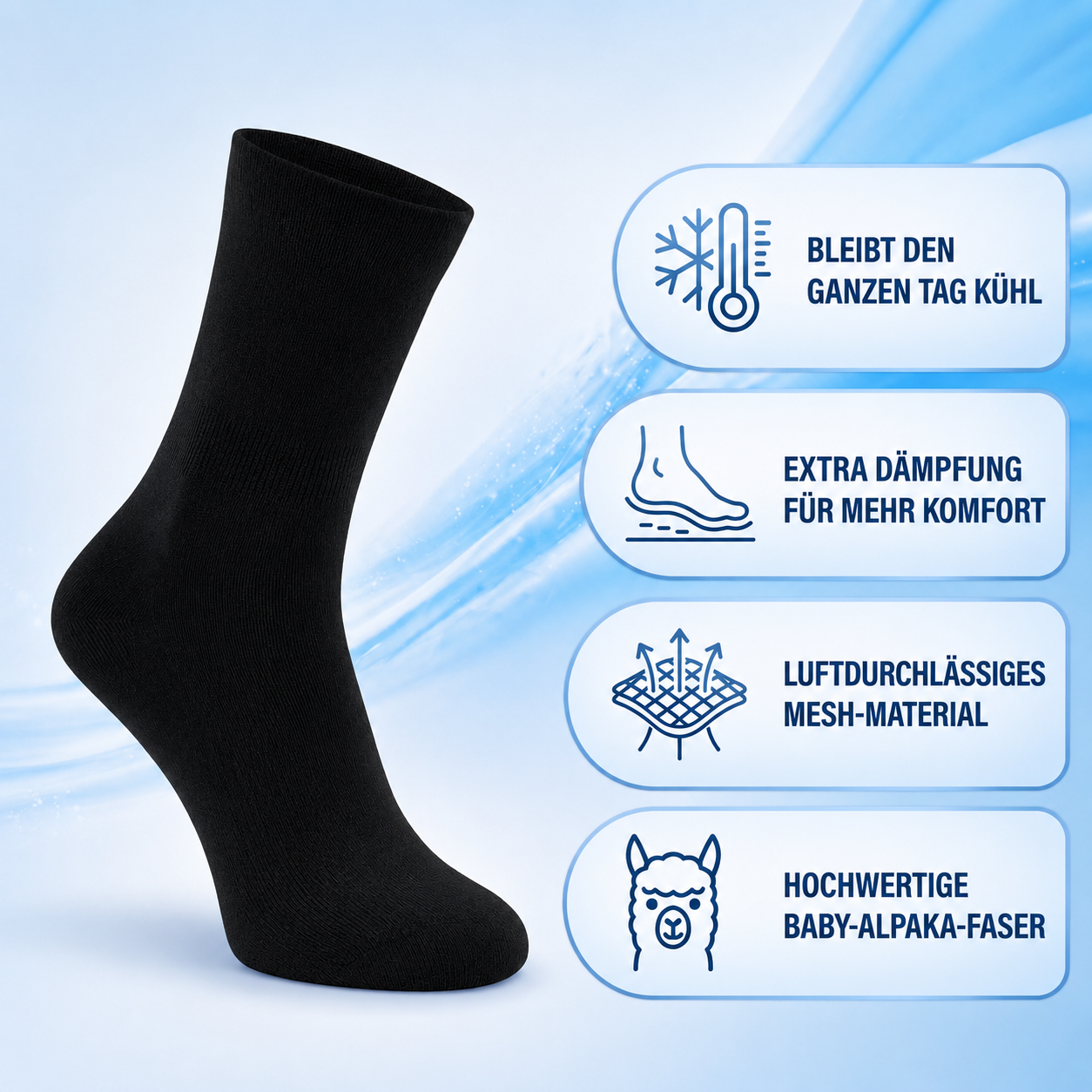 Alpaka-Trail-Knöchelsocken