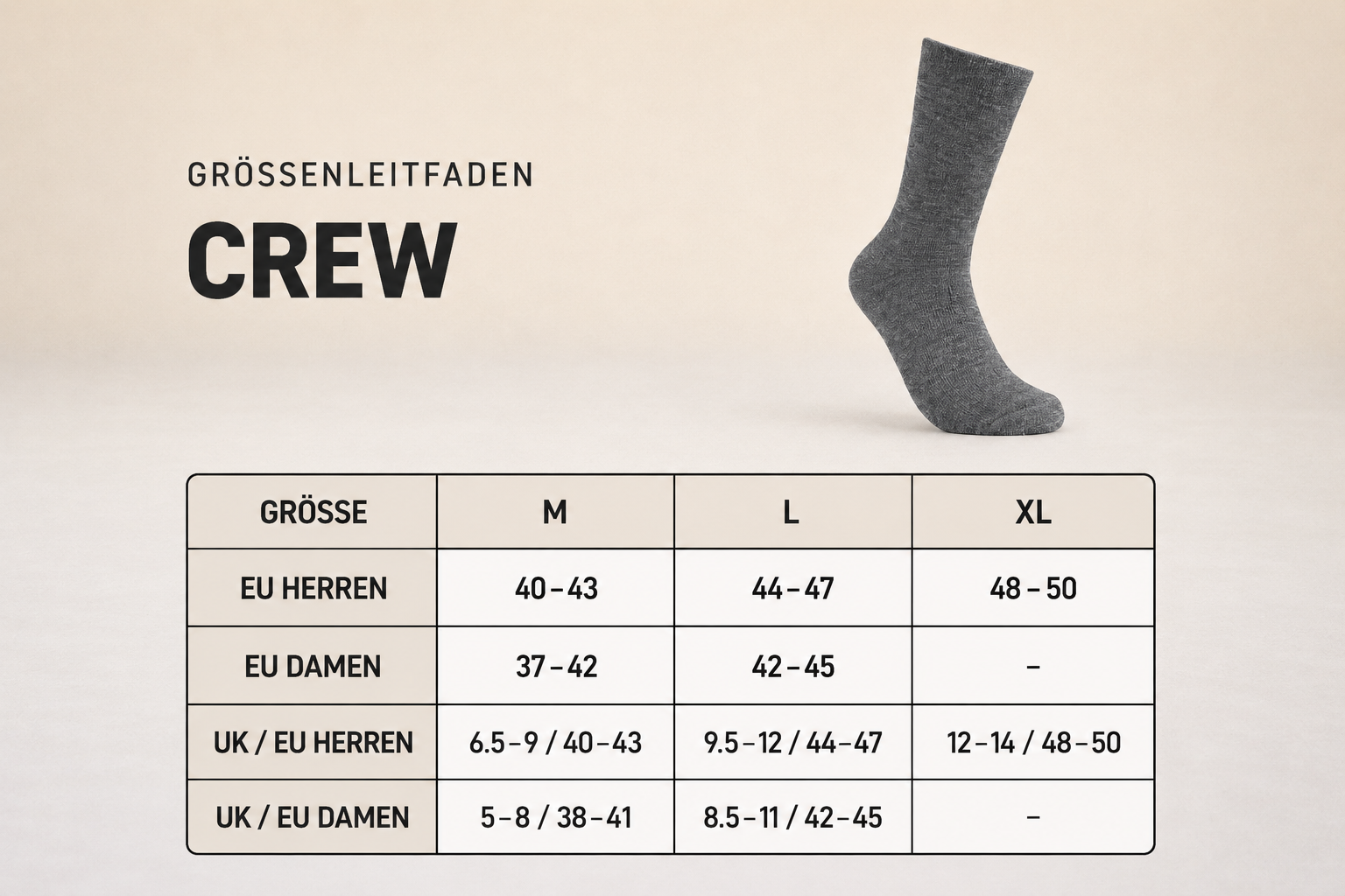 Alpaka-Crew-Socken - Alltag