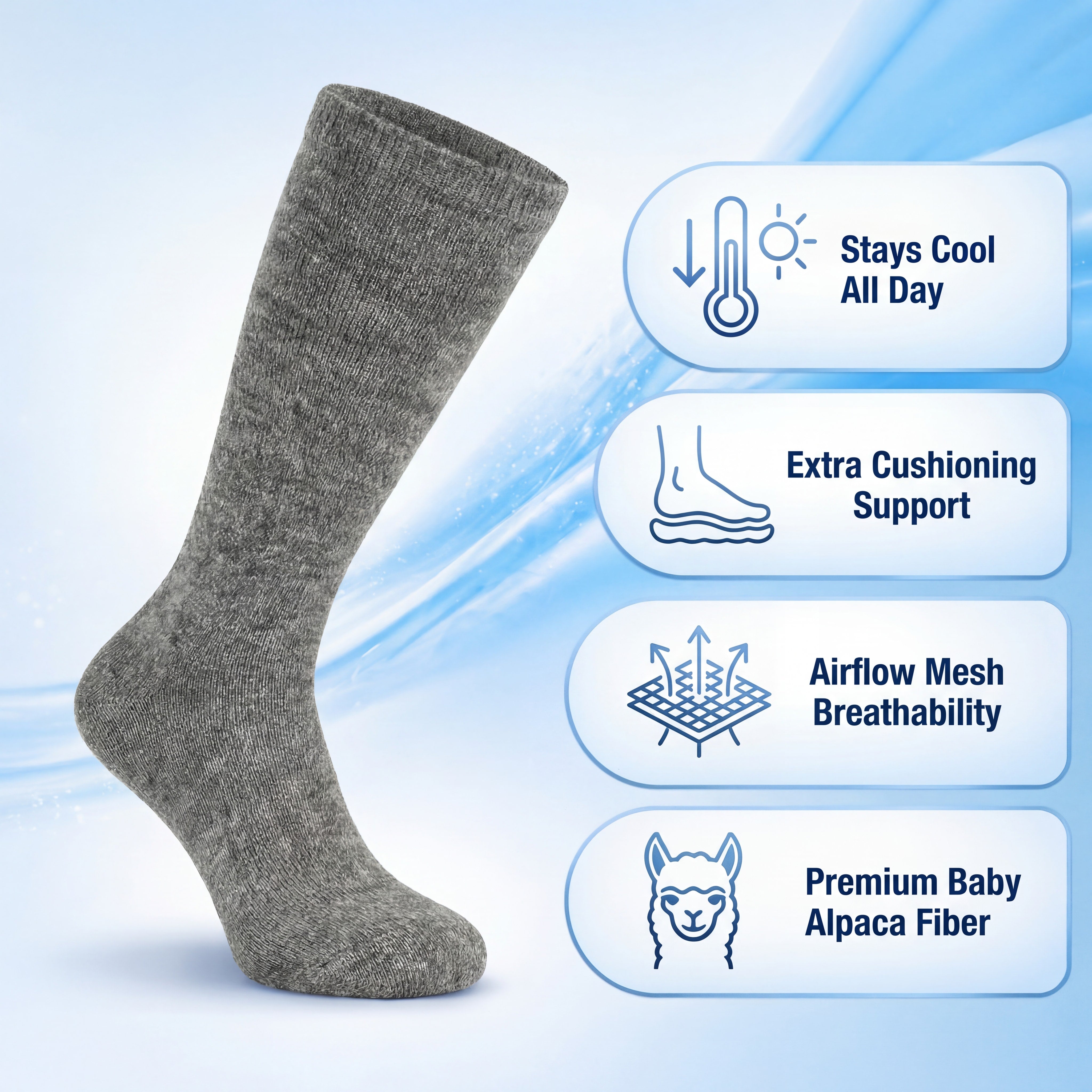 Alpaca Boot Socks
