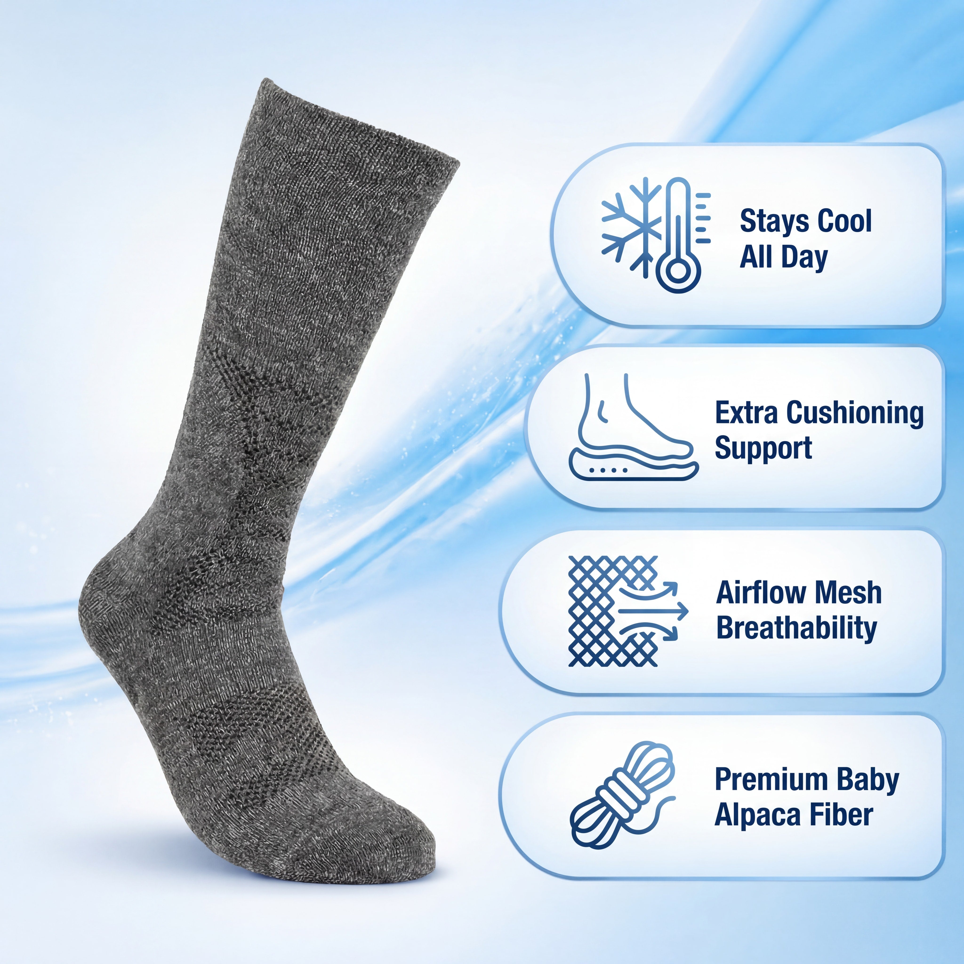 Alpaca Hiking Socks - Trail Crew